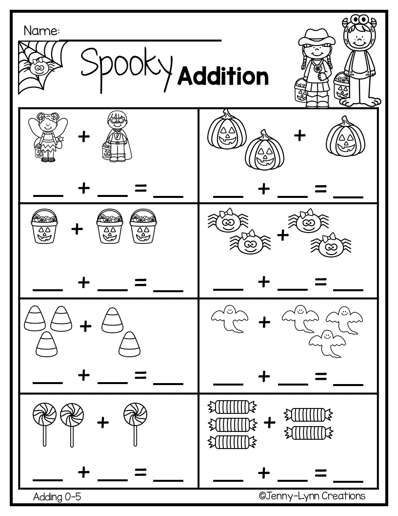 20 Halloween Math Worksheets For Preschool Free