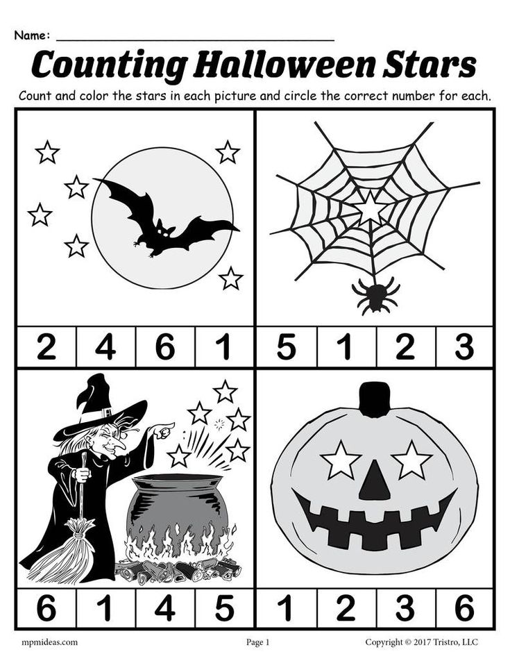 20 Halloween Math Worksheets For Preschool Free