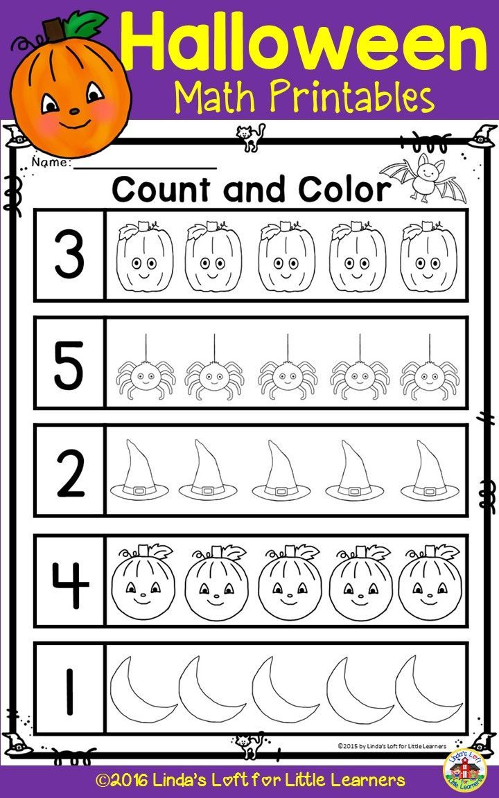 20 Halloween Math Worksheets For Preschool Pdf