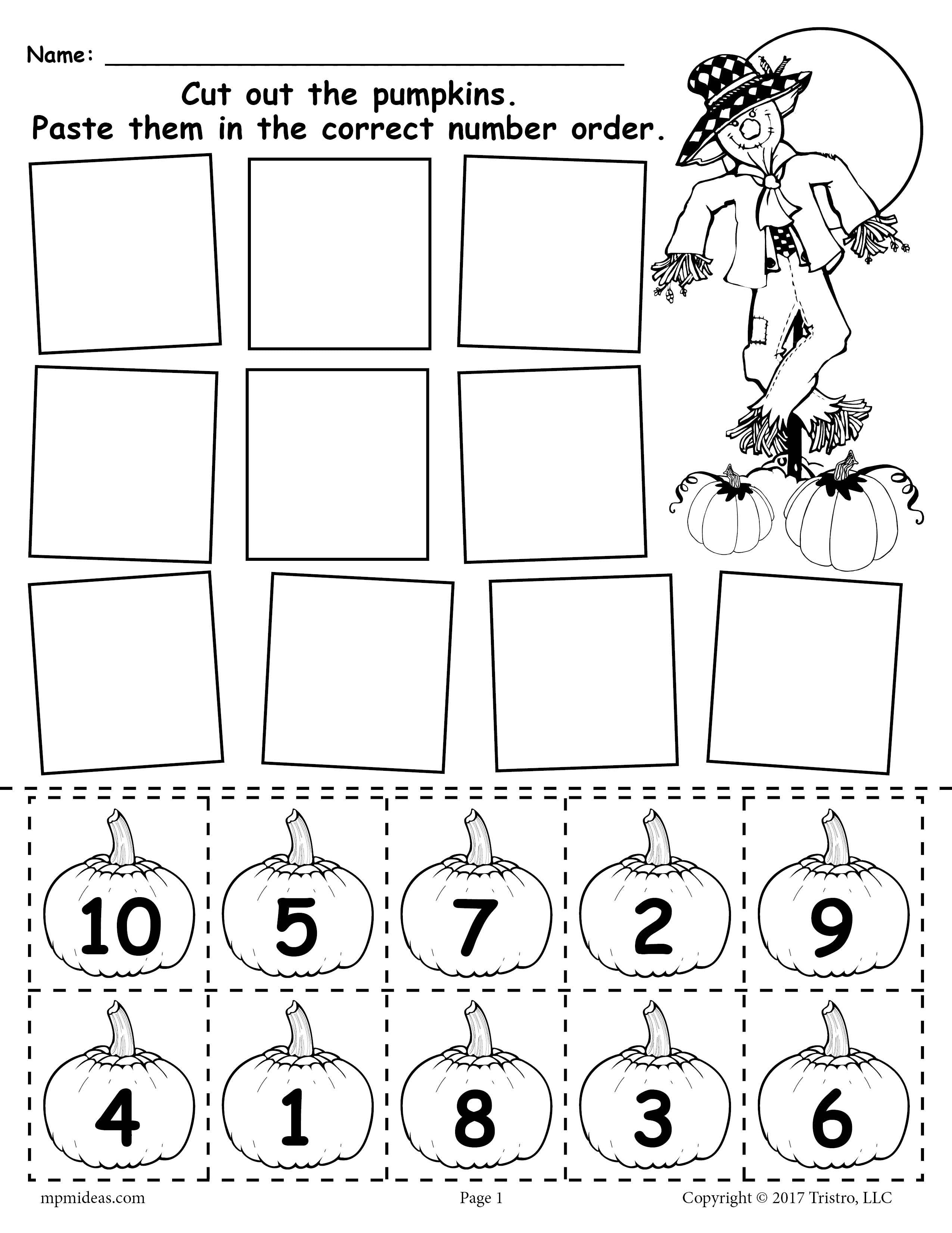 20 Halloween Math Worksheets For Preschool Pdf