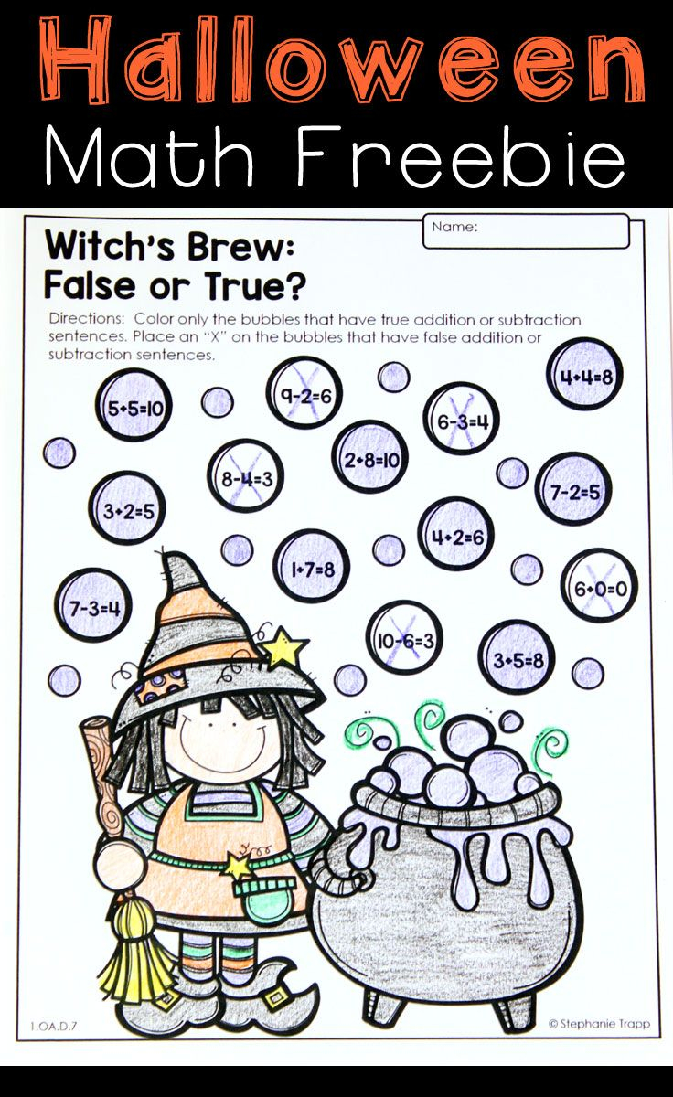 20 Halloween Math Worksheets For Preschool Pdf