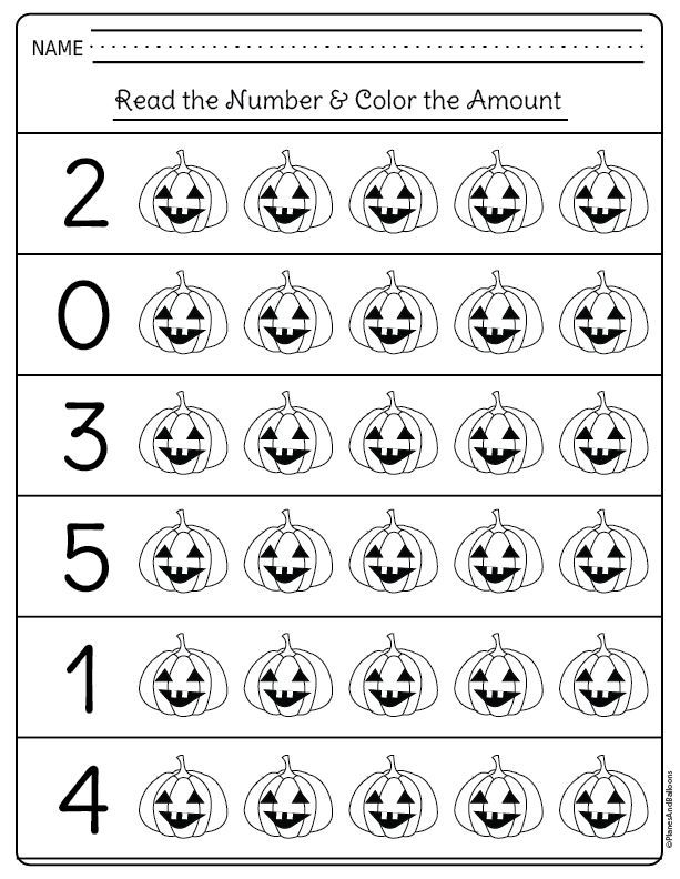 20 Halloween Math Worksheets For Preschool Pdf