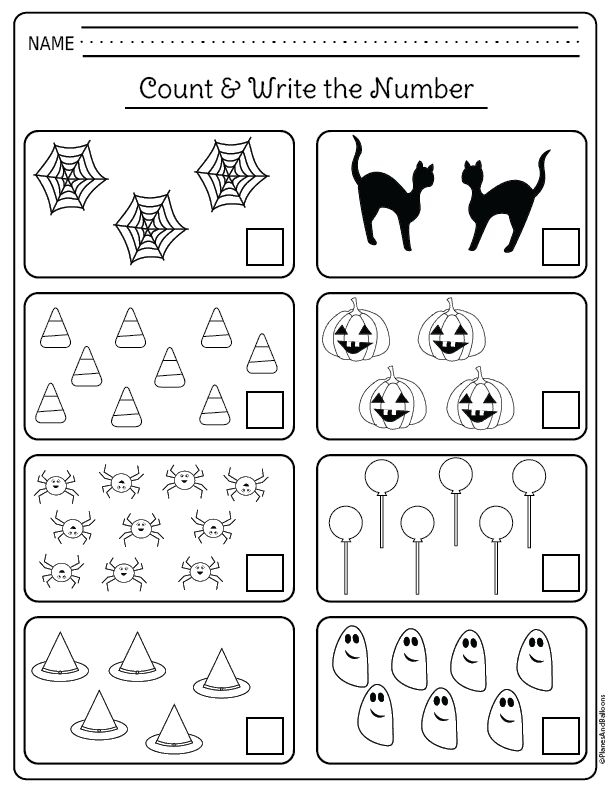 20 Halloween Math Worksheets For Preschool Pdf