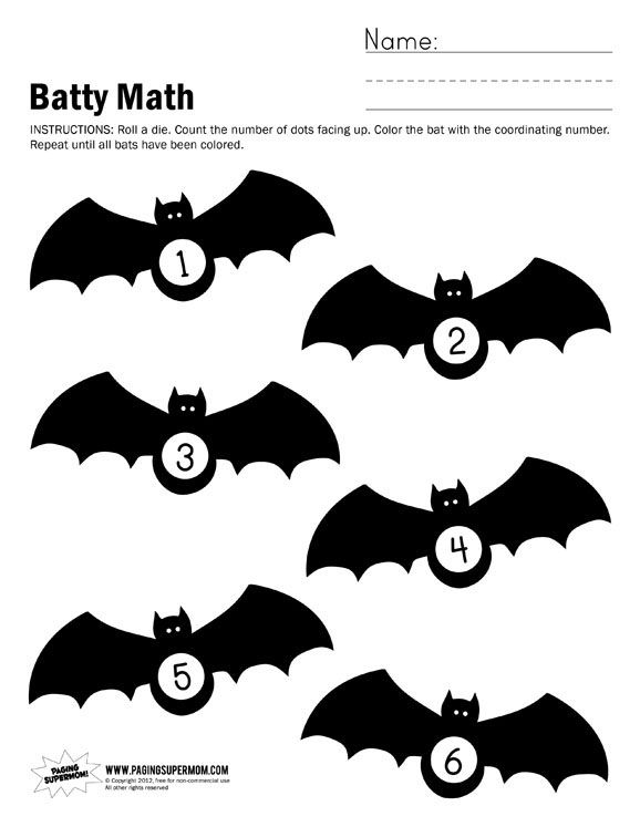 20 Halloween Math Worksheets For Preschool Pdf