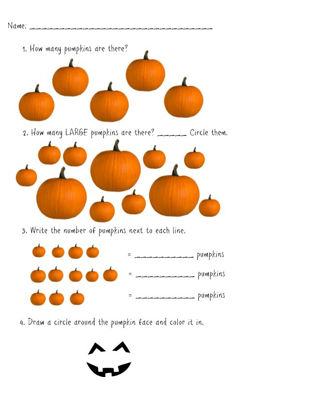 20 Halloween Math Worksheets For Preschool Pdf