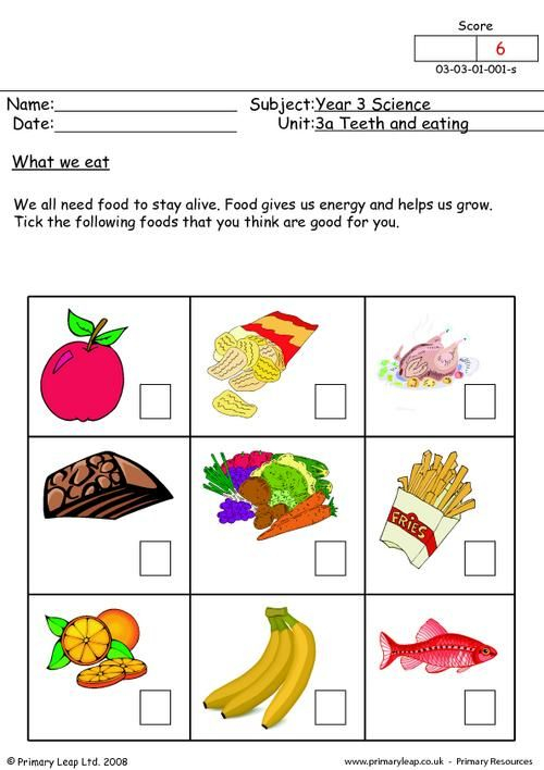 20 Healthy Food Worksheets Kindergarten Free