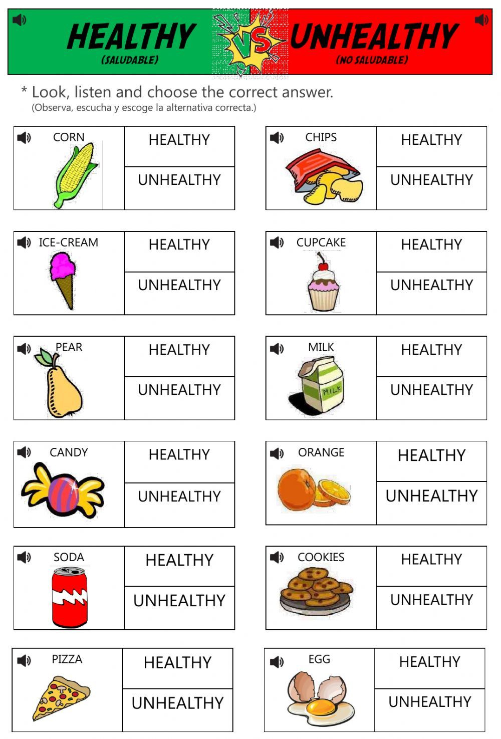 20 Healthy Food Worksheets Kindergarten Free