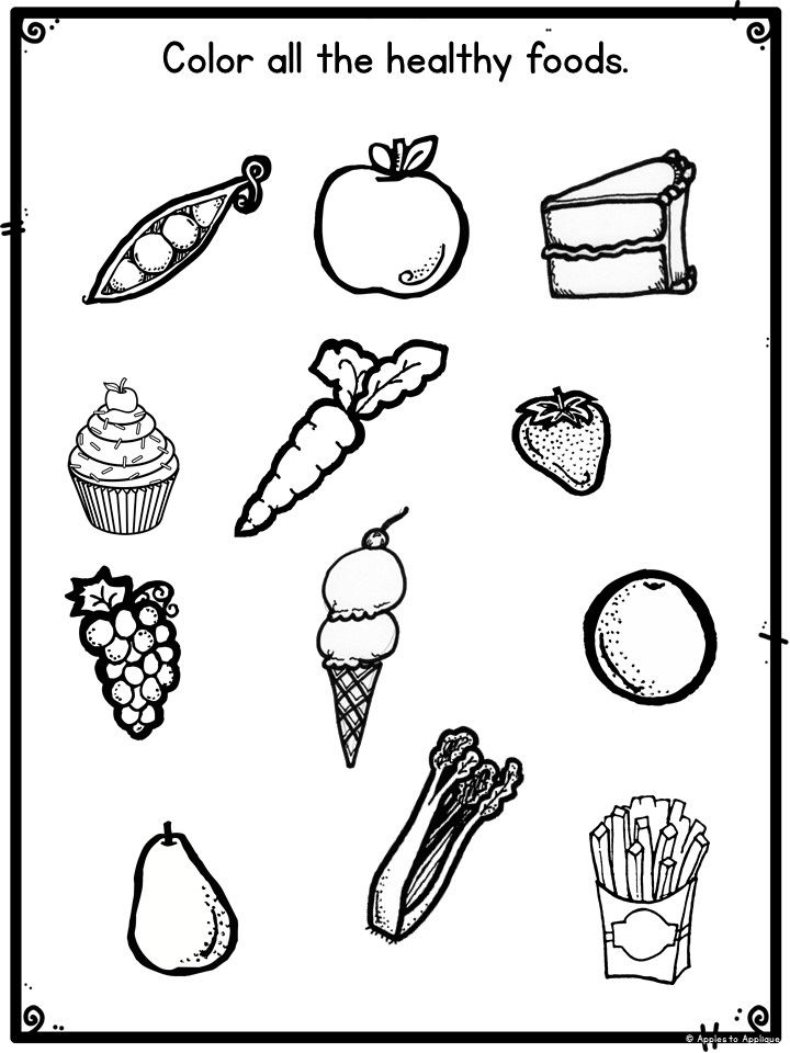 20 Healthy Food Worksheets Kindergarten Free