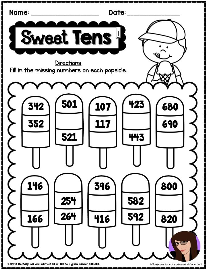 20 Kids Math Worksheets 2Nd Grade Free