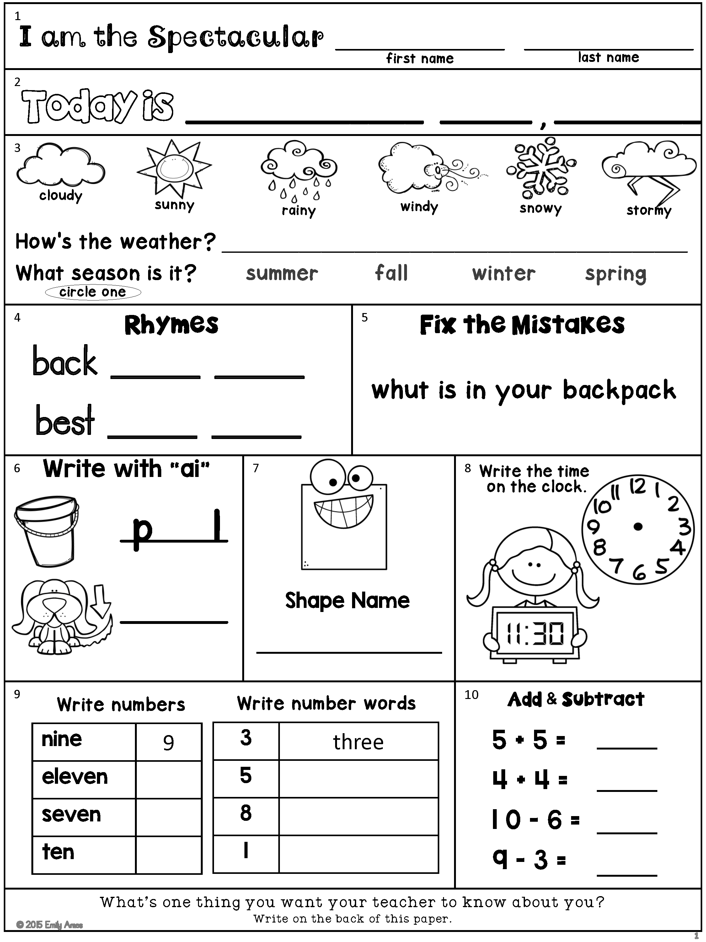 20 Kids Math Worksheets 2Nd Grade Free