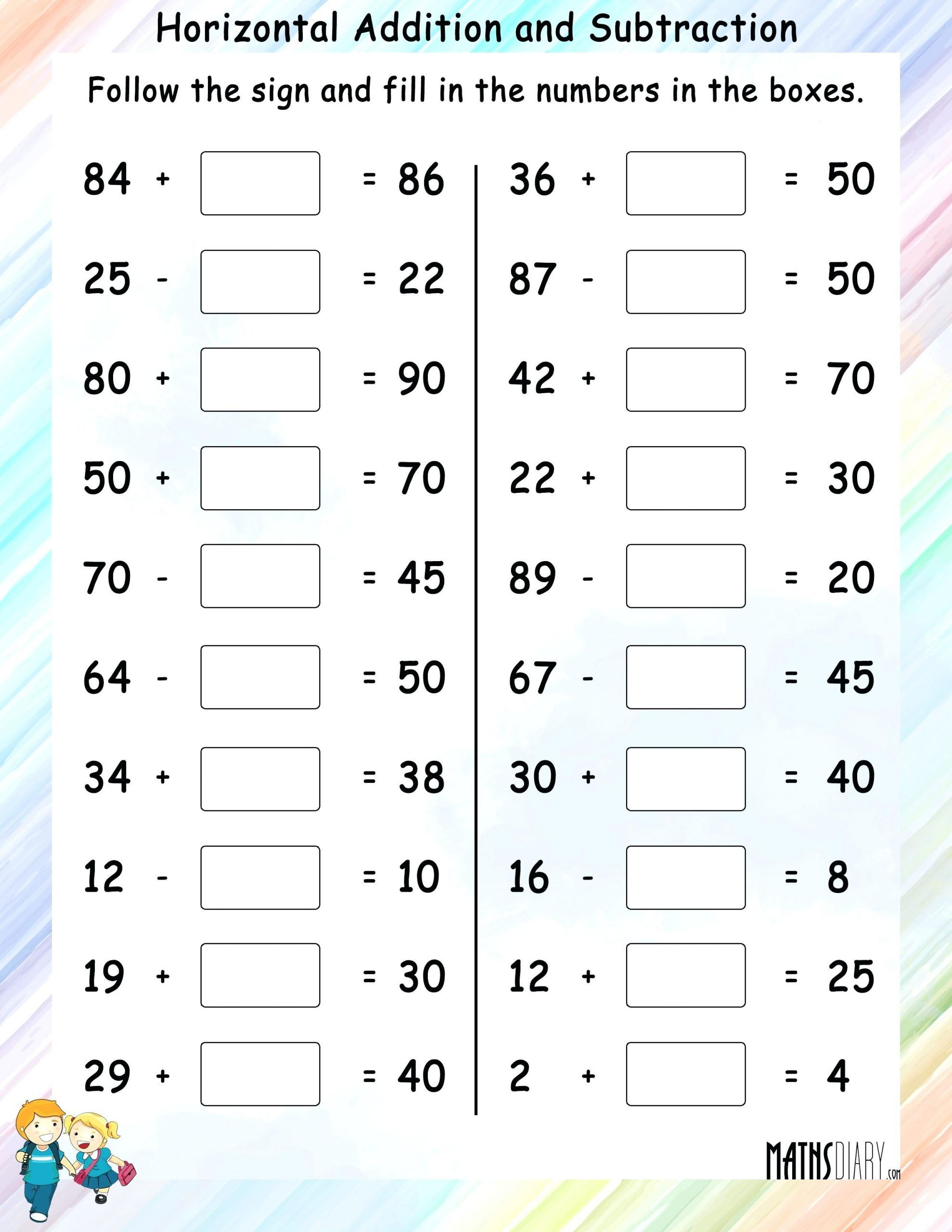 20 Kids Math Worksheets Grade 2 Free