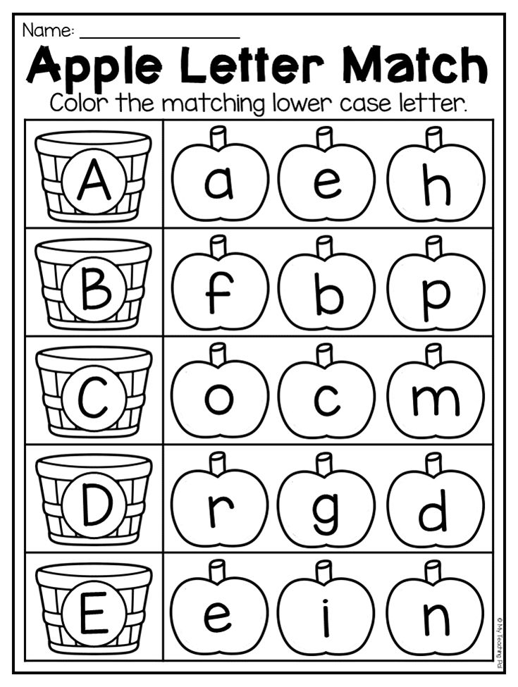 20 Kindergarten Worksheets Color By Letter Free