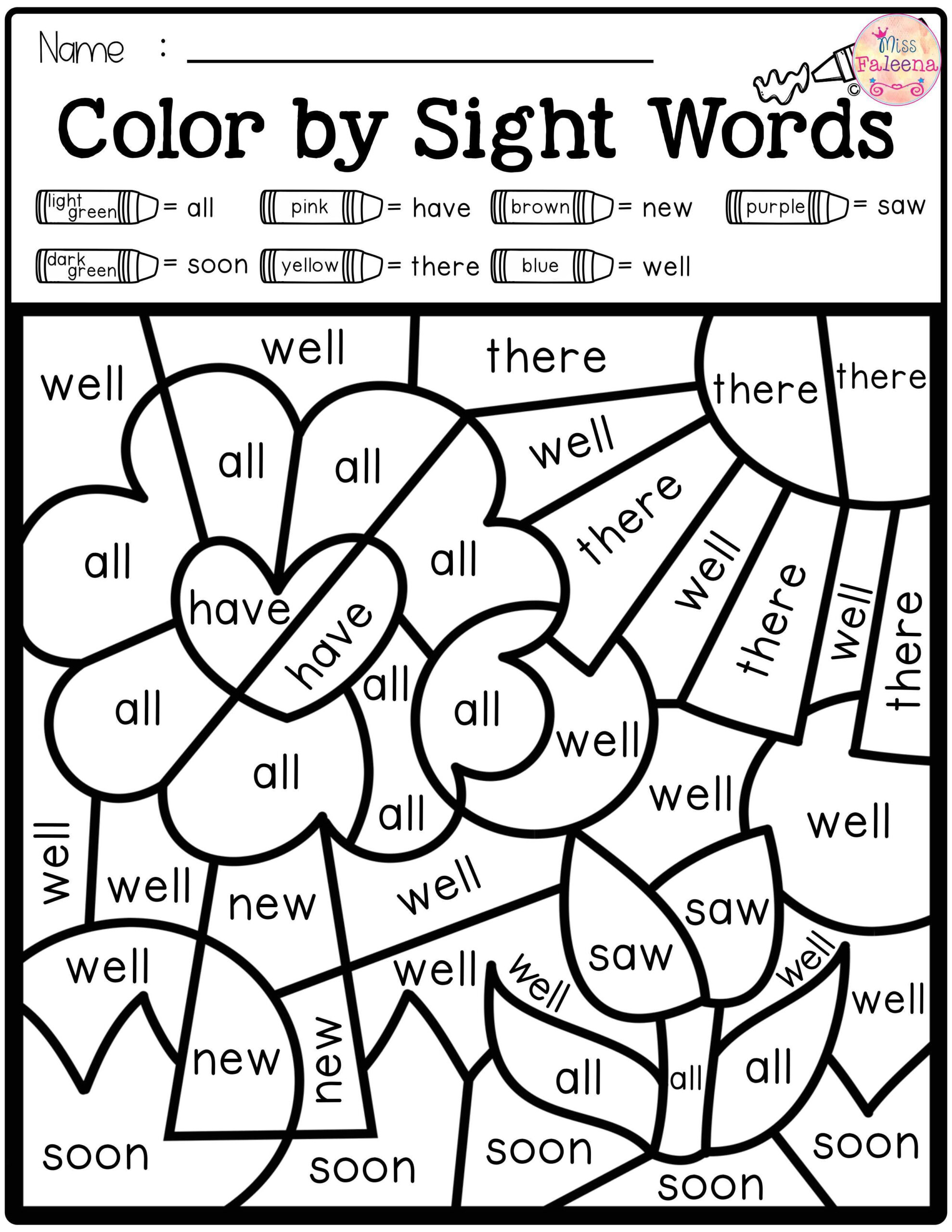 20 Kindergarten Worksheets Color By Letter Free