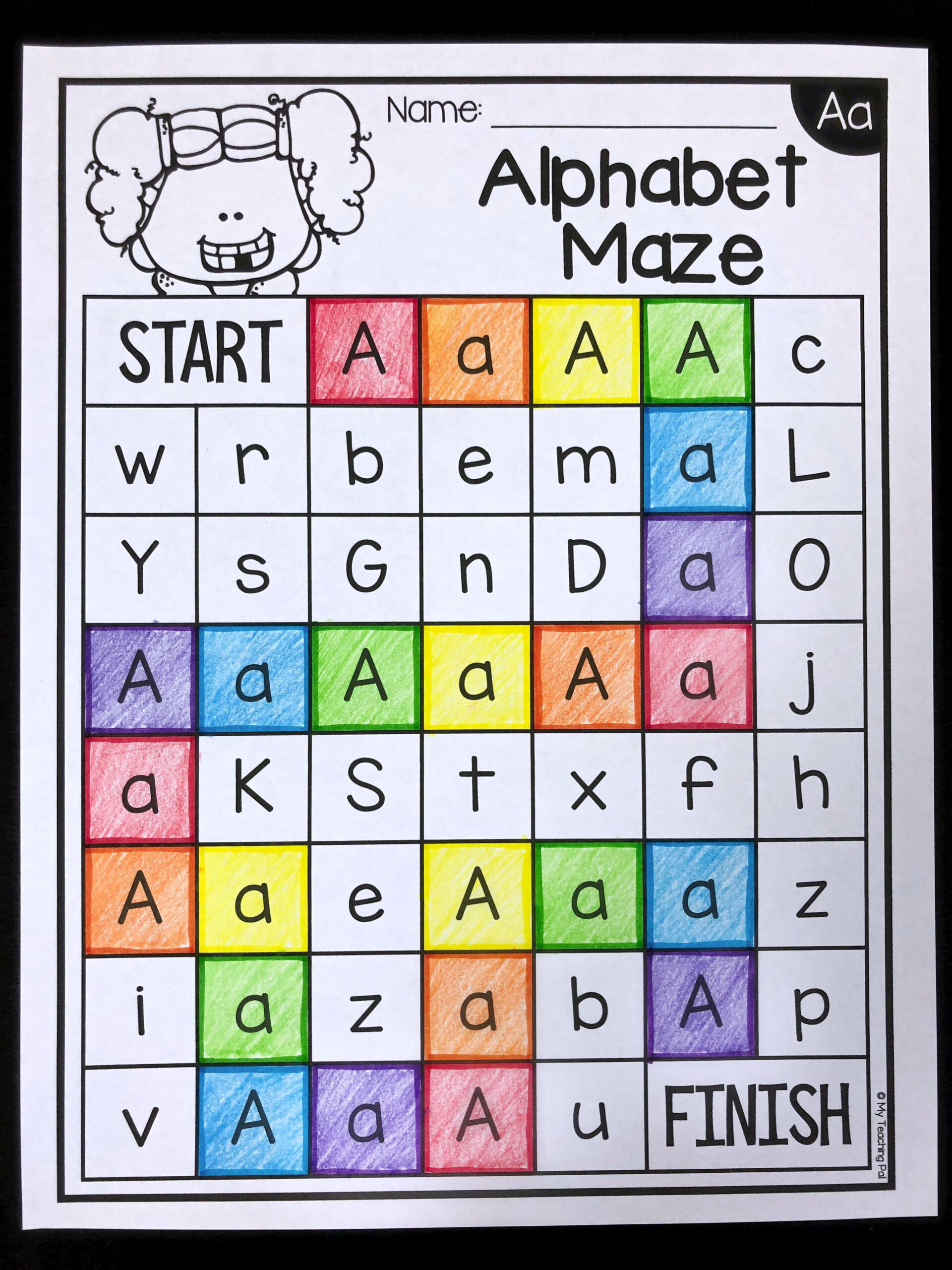 20 Kindergarten Worksheets Color By Letter Free