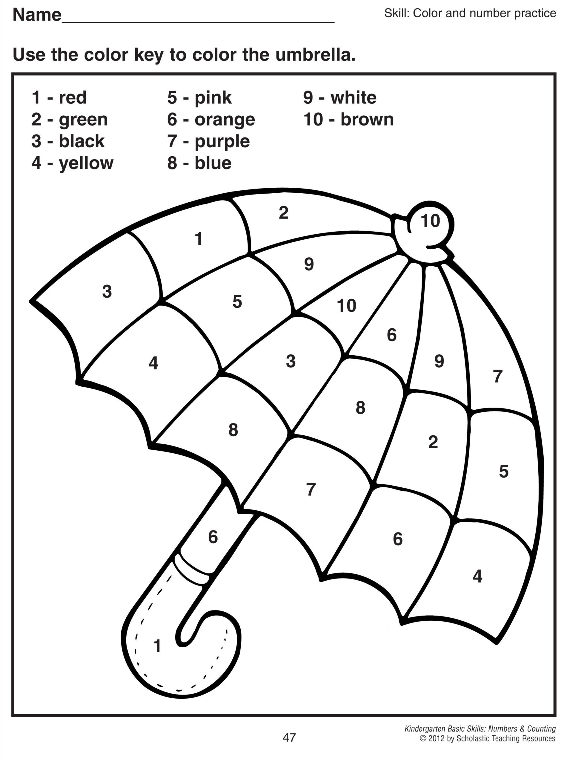 20 Kindergarten Worksheets Color By Letter Pdf