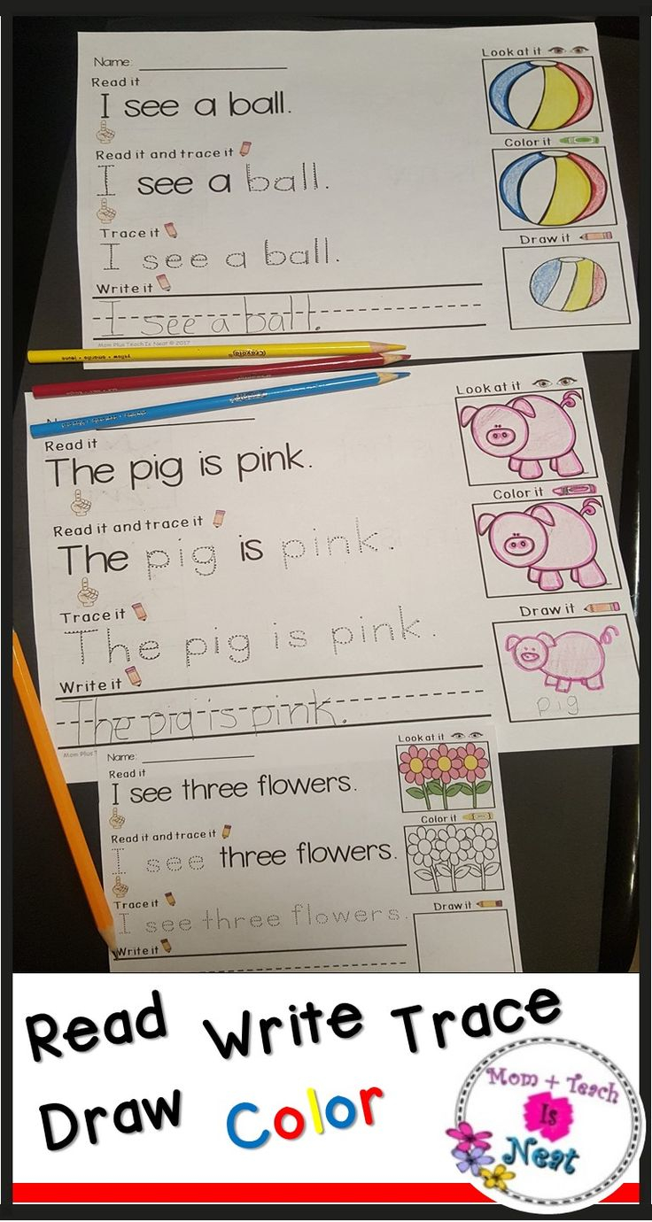 20 Kindergarten Worksheets Sight Words Sentences Free