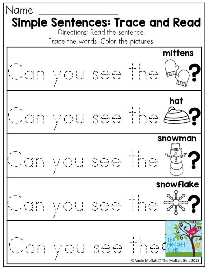 20 Kindergarten Worksheets Sight Words Sentences Free