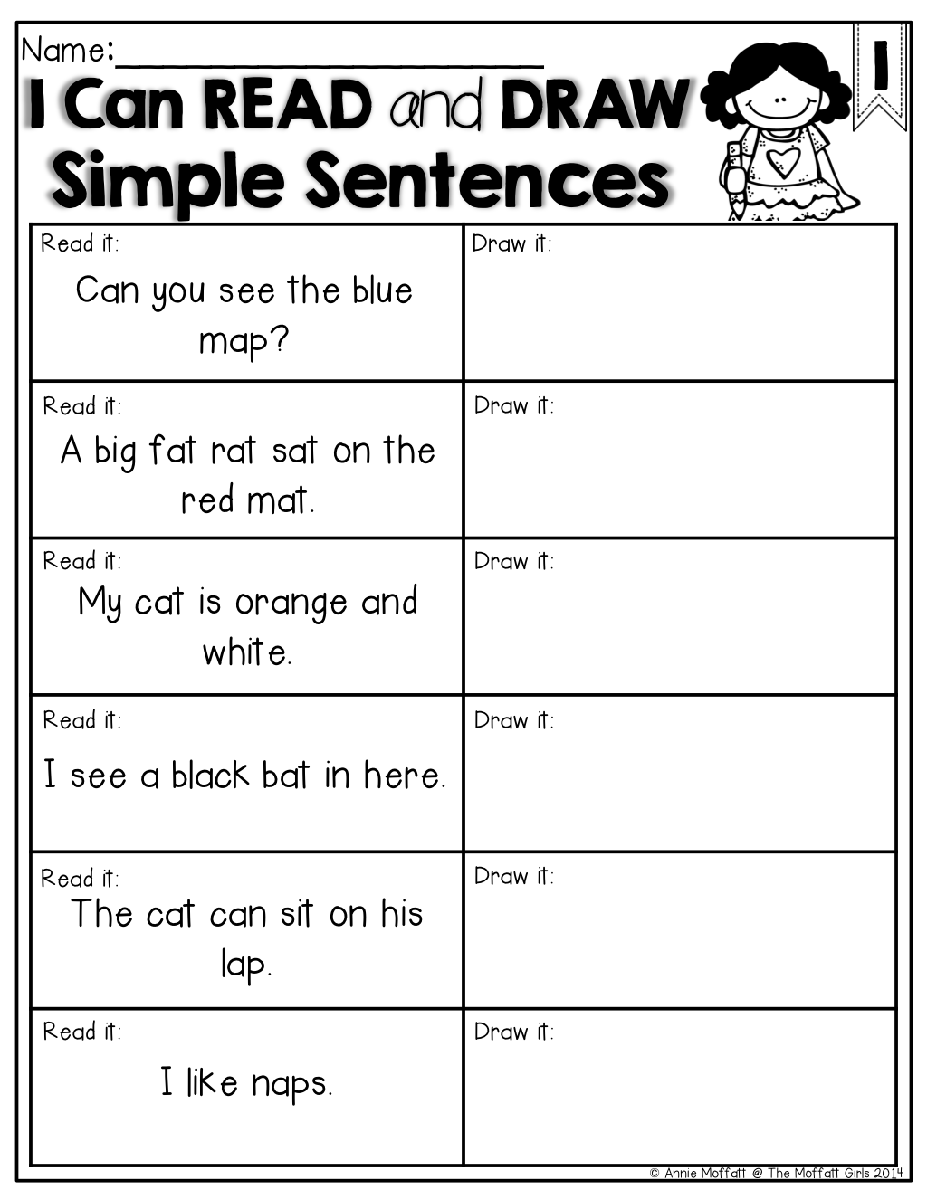 20 Kindergarten Worksheets Sight Words Sentences Pdf