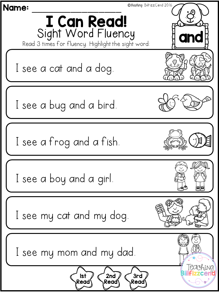 20 Kindergarten Worksheets Sight Words Sentences Pdf