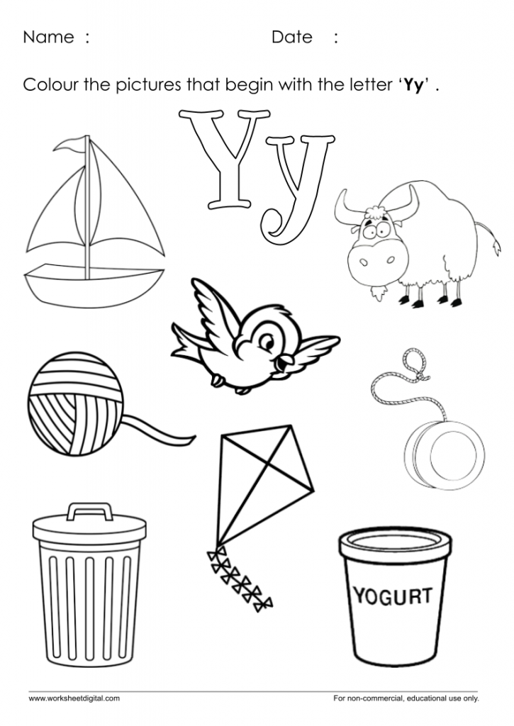 20 Letter Y Worksheets Kindergarten Free