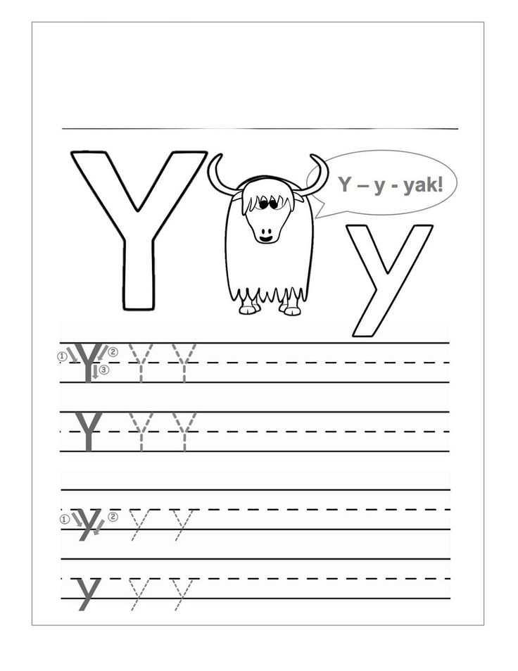 20 Letter Y Worksheets Kindergarten Free