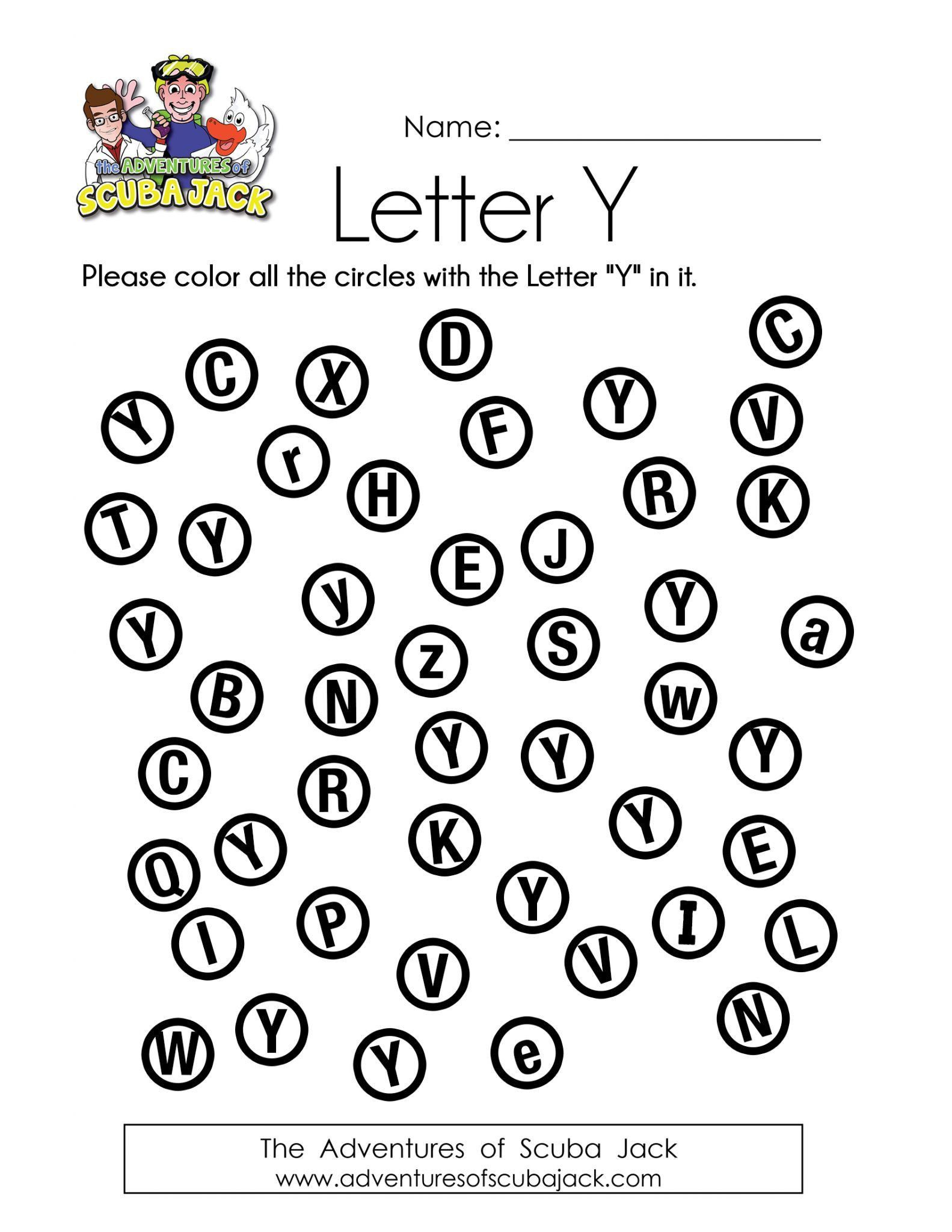 20 Letter Y Worksheets Kindergarten Free