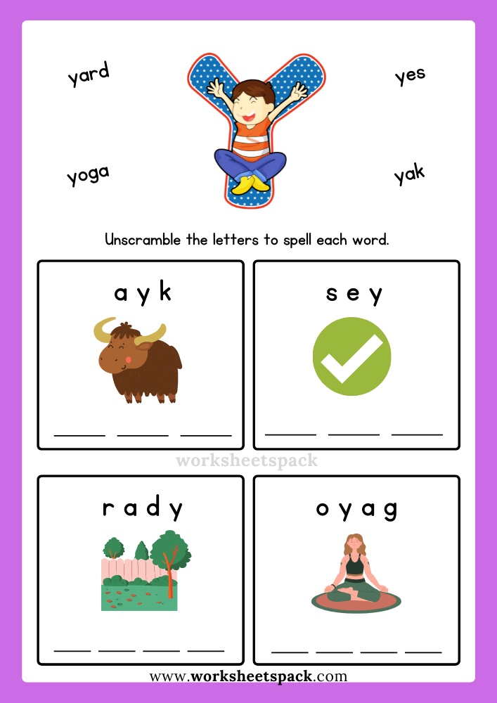 20 Letter Y Worksheets Kindergarten Free