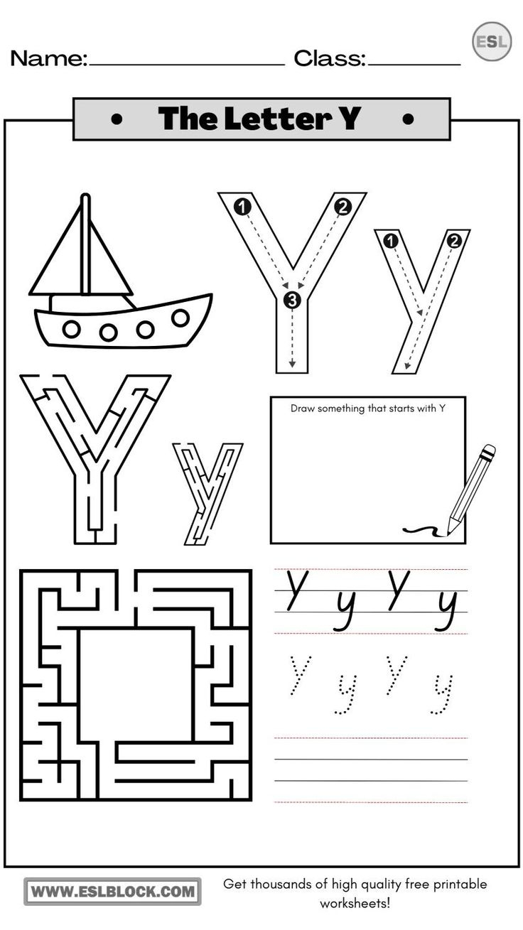 20 Letter Y Worksheets Kindergarten Pdf