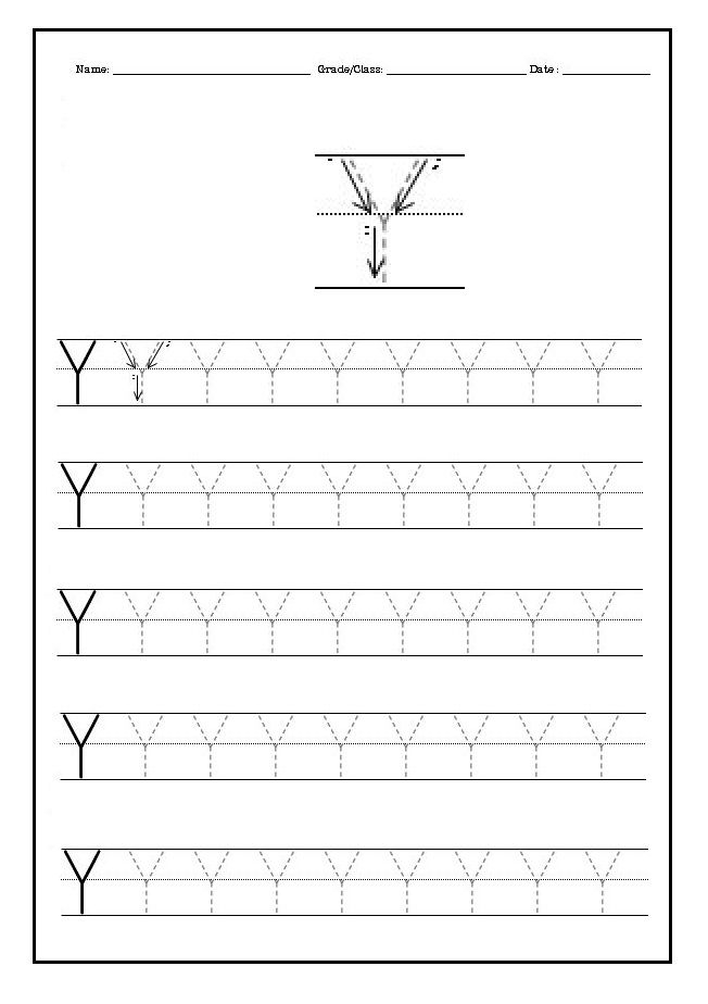 20 Letter Y Worksheets Kindergarten Pdf