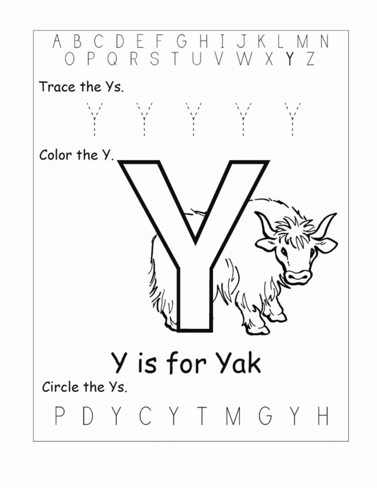 20 Letter Y Worksheets Kindergarten Pdf