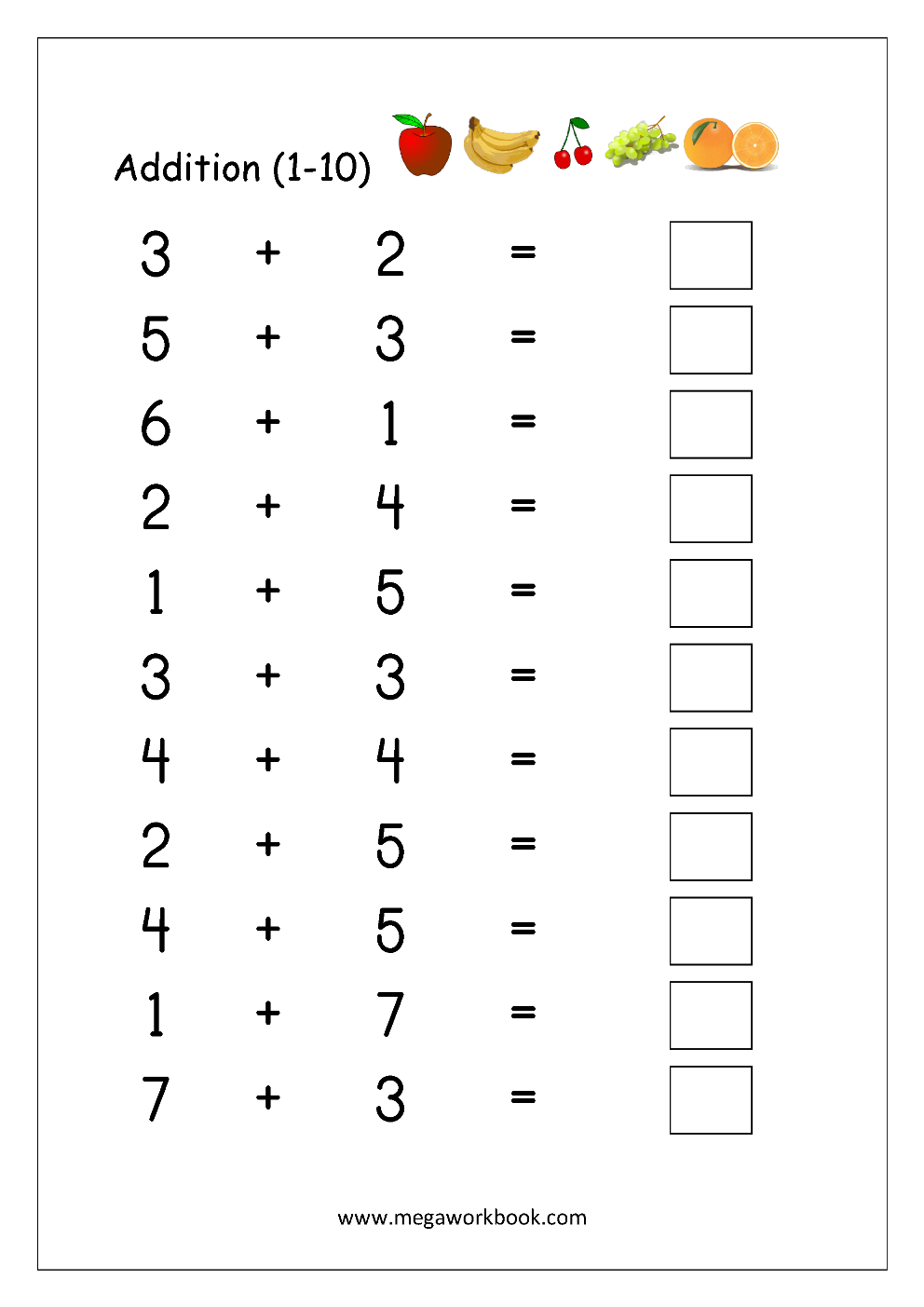 20 Math Grade 1 Worksheets Free Printable Kindergarten Pdf