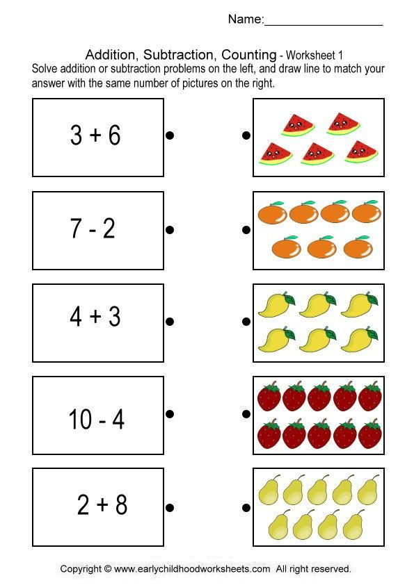 20 Math Grade 1 Worksheets Free Printable Kindergarten Pdf