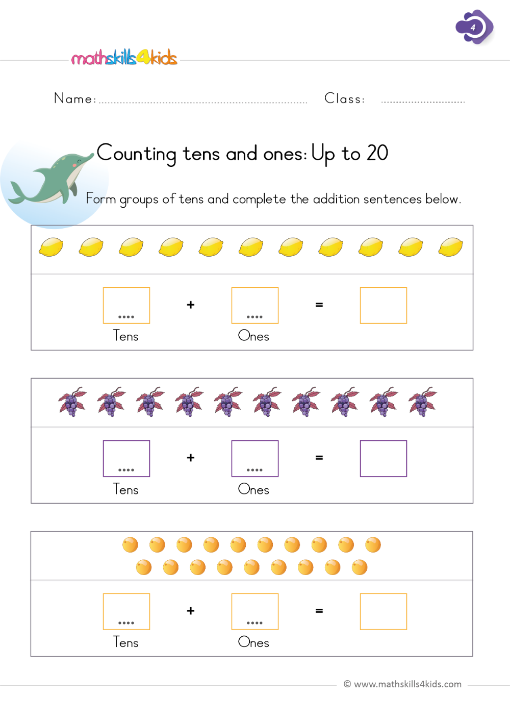 20 Math Grade 1 Worksheets Free Printable Kindergarten Pdf