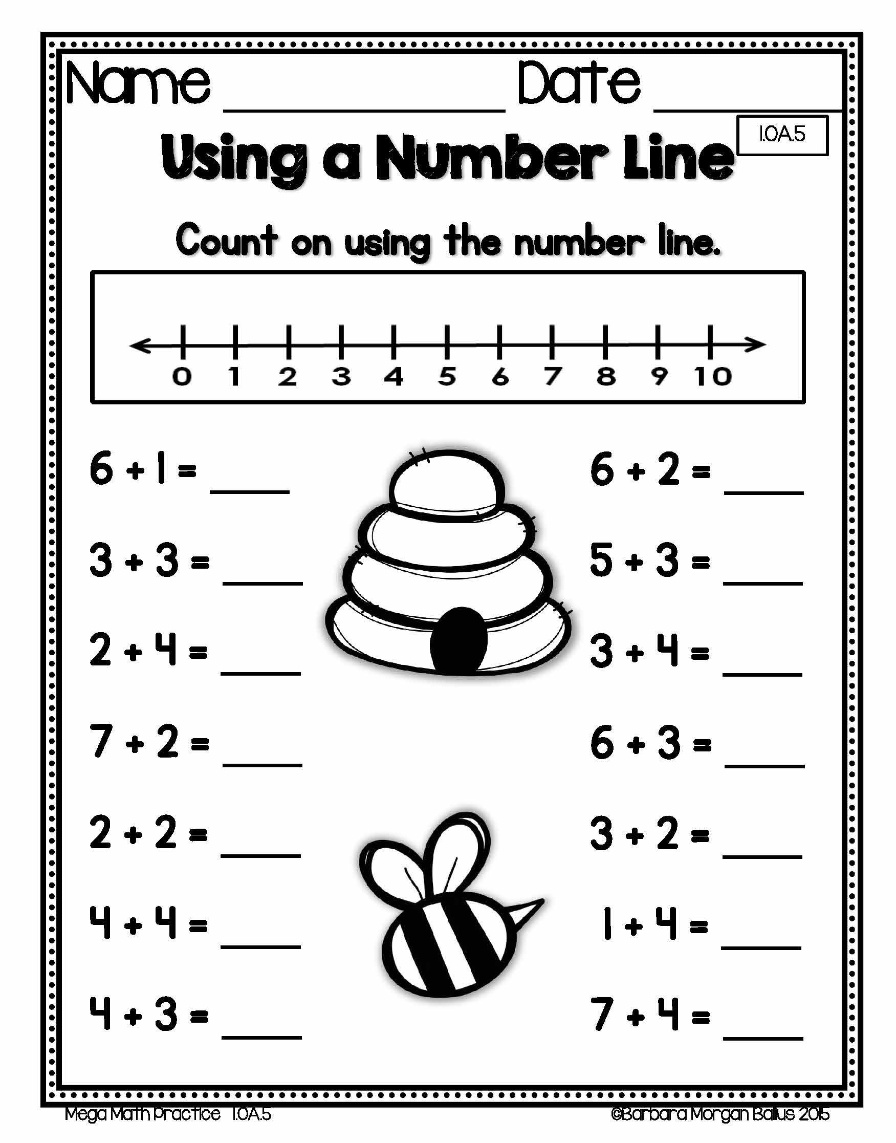 20 Math Worksheets For 1St Grade Free