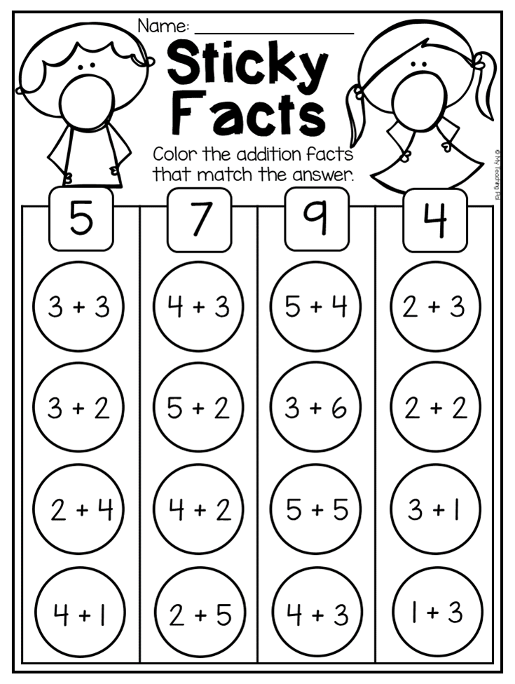 20 Math Worksheets For Kindergarten 1-20 Pdf