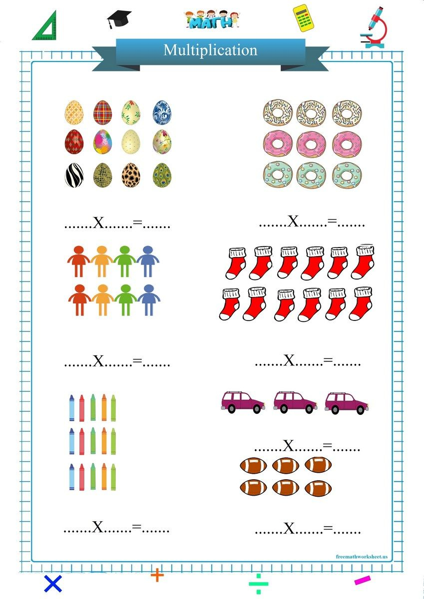 20 Math Worksheets For Kindergarten Multiplication Free