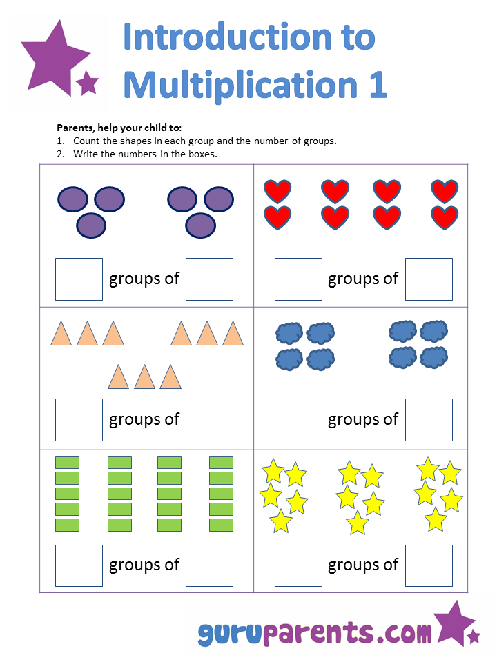 20 Math Worksheets For Kindergarten Multiplication Free