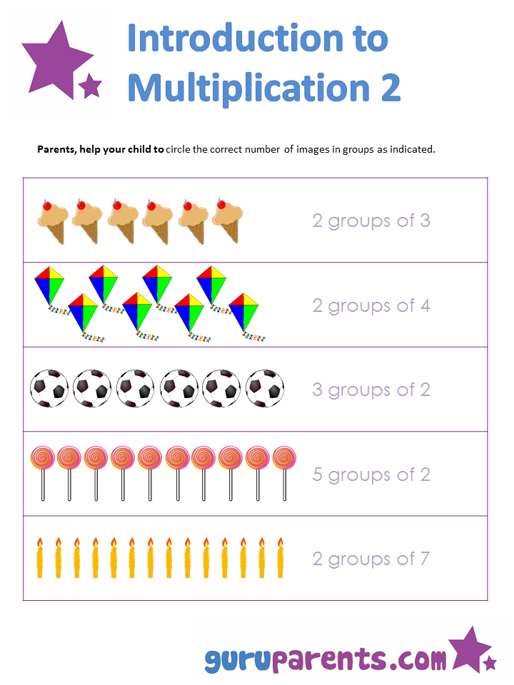 20 Math Worksheets For Kindergarten Multiplication Pdf