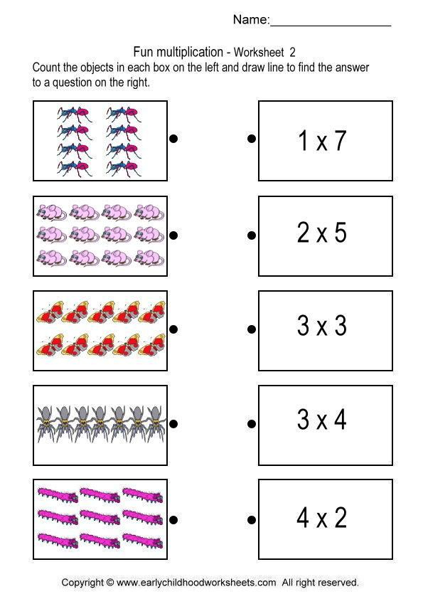 20 Math Worksheets For Kindergarten Multiplication Pdf