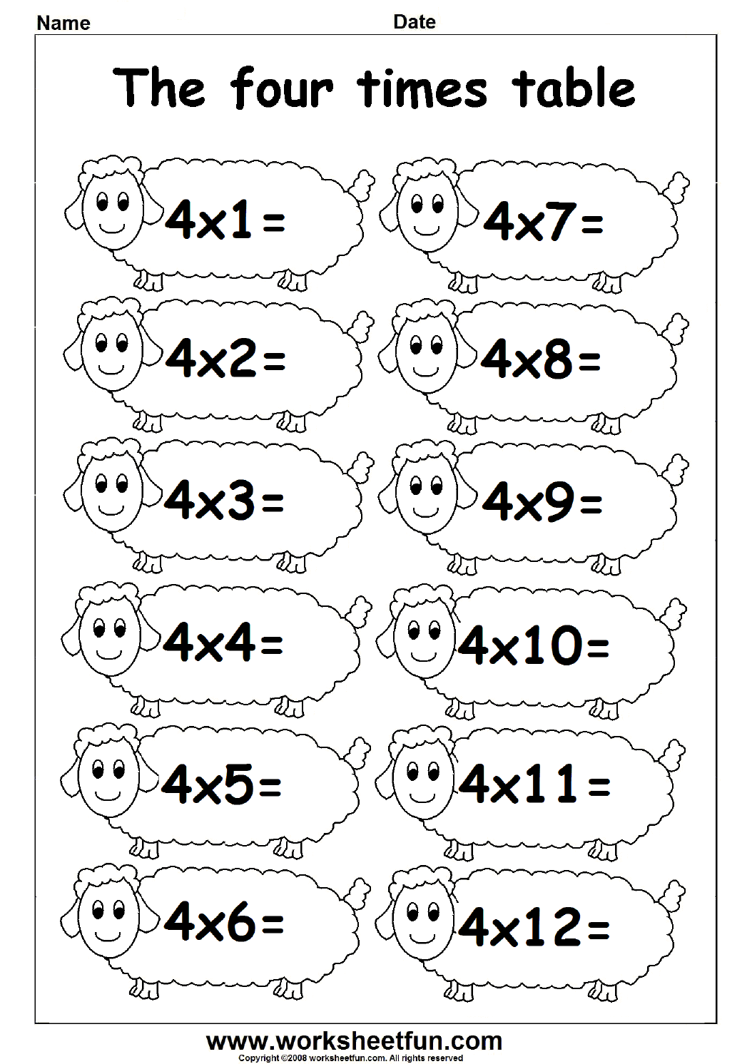 20 Multiplication Table Worksheets For Grade 1 Free