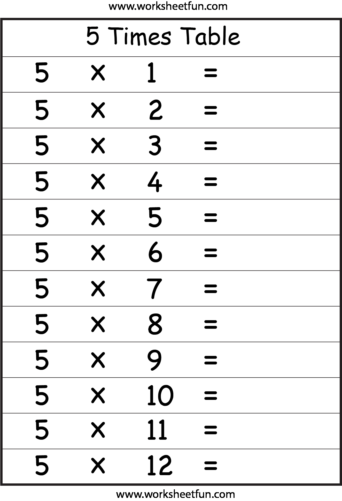 20 Multiplication Table Worksheets For Grade 1 Pdf