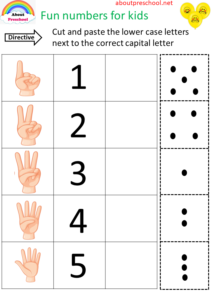 20 Number Matching Worksheets For Kindergarten Free