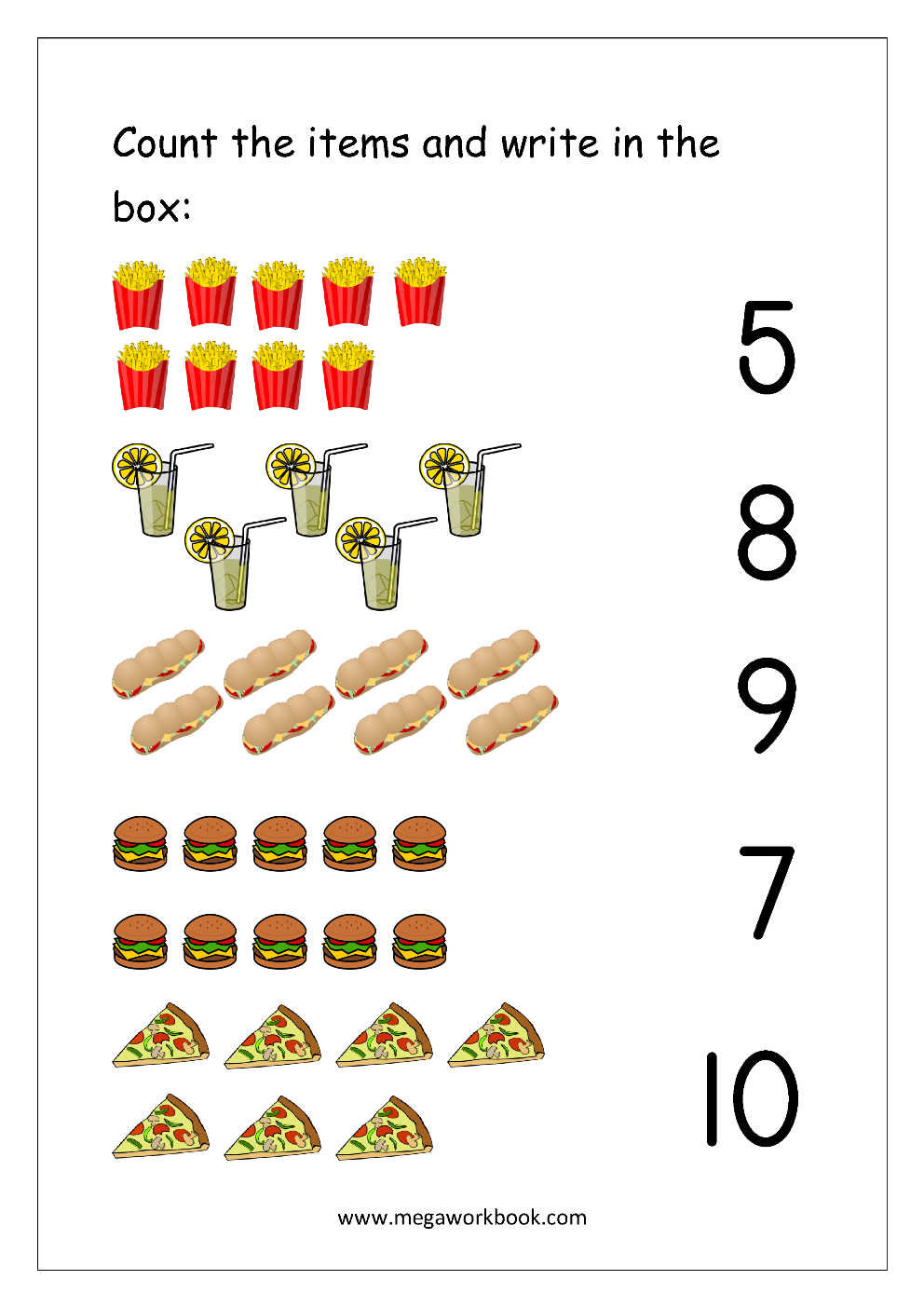 20 Number Matching Worksheets For Kindergarten Pdf