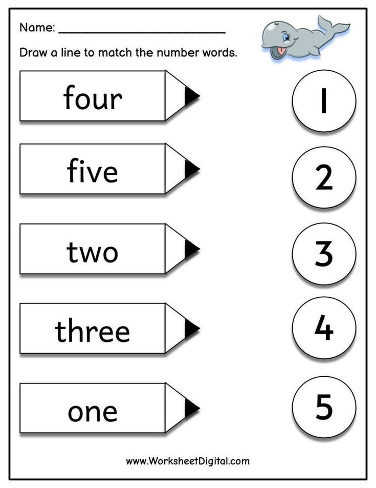 20 Number Matching Worksheets For Kindergarten Pdf