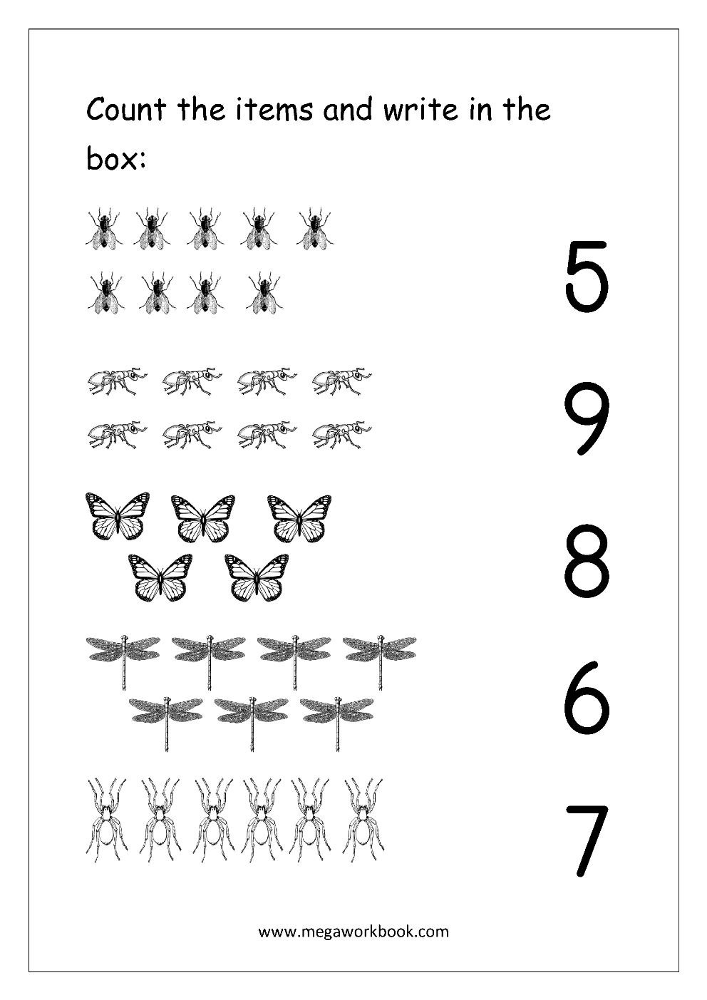 20 Number Matching Worksheets For Kindergarten Pdf