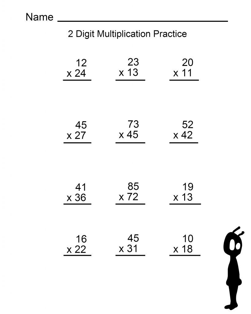 20 Printable Multiplication Worksheets 4Th Grade Free