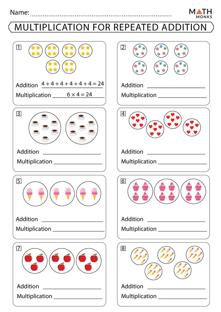 20 Repeated Addition Worksheets Grade 2 Free