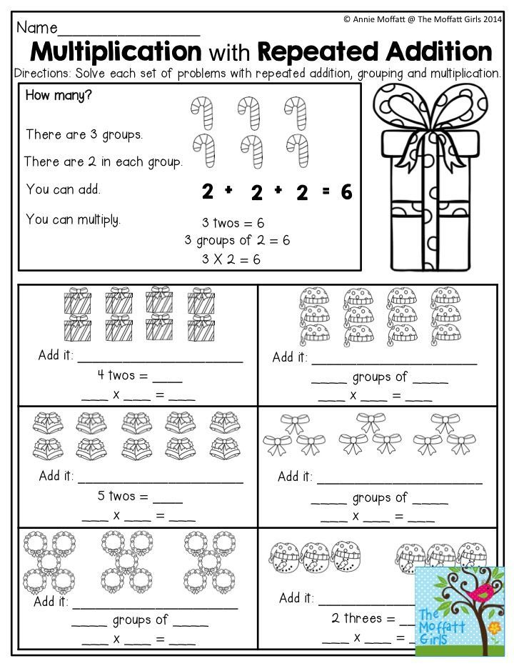 20 Repeated Addition Worksheets Grade 2 Free