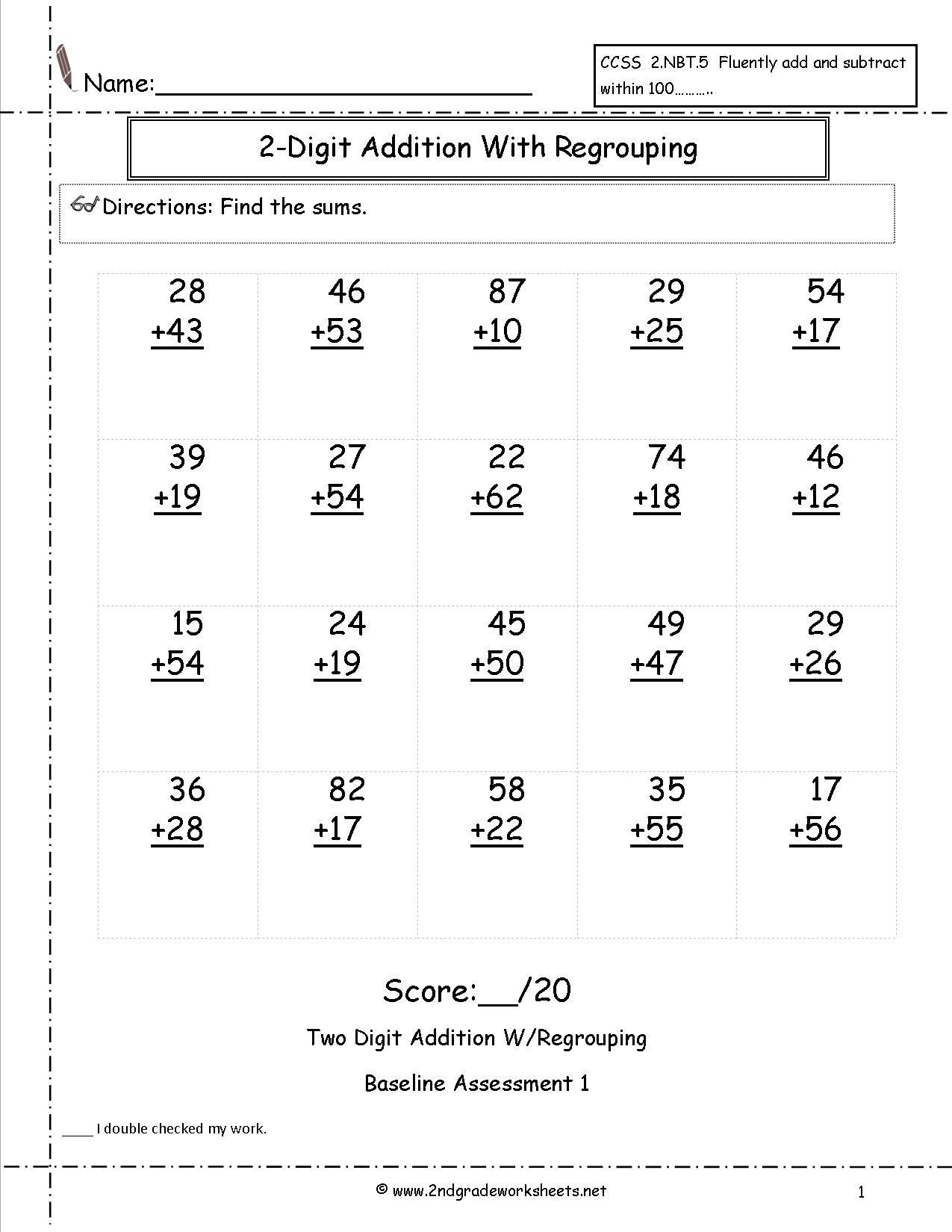 20 Repeated Addition Worksheets Grade 2 Free