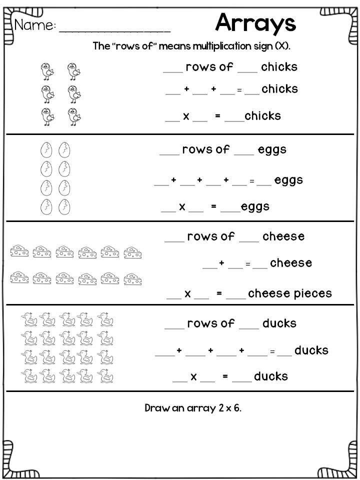 20 Repeated Addition Worksheets Grade 2 Pdf